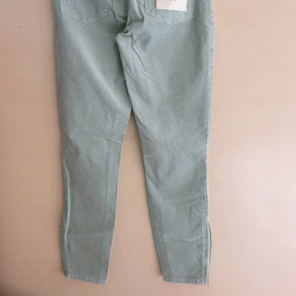 J.Crew Factory stretch toothpick cords corduroy pants 27 spearmint blue - Picture 6 of 13